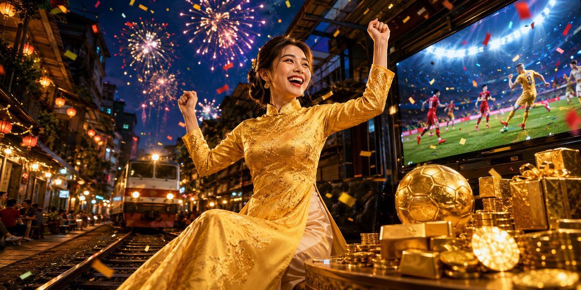 Người phụ nữ mặc áo dài nhận ưu đãi VIP tại Hà Nội trên nền tảng cá cược trực tuyến