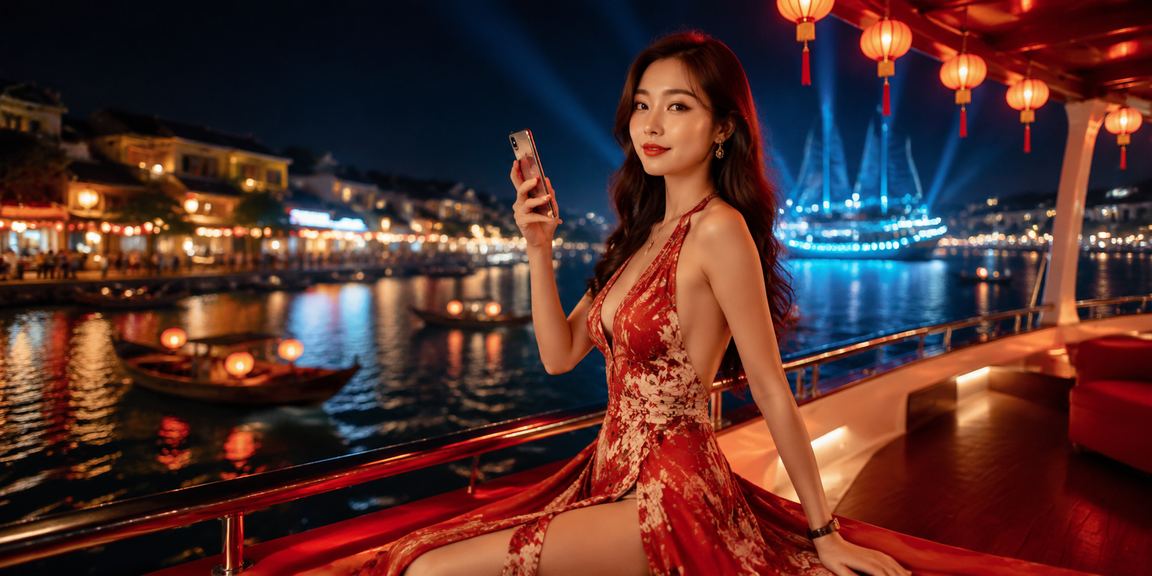 Người dùng trải nghiệm casino trực tuyến qua điện thoại di động tại Hội An